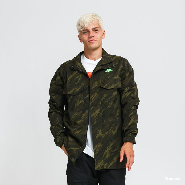 GIACCA IMPERMEABILE NIKE OUTDOOR UOMO HOODIE ORIGINALS CAMO VERDE - TOP LEVEL SPORT