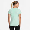 T SHIRT DONNA NIKE DRI-FIT RUN MAGLIA WOMAN RUNNING TEE VERDE - TOP LEVEL SPORT
