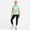 T SHIRT DONNA NIKE DRI-FIT RUN MAGLIA WOMAN RUNNING TEE VERDE - TOP LEVEL SPORT