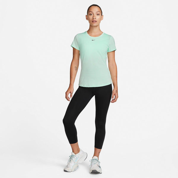 T SHIRT DONNA NIKE DRI-FIT RUN MAGLIA WOMAN RUNNING TEE VERDE - TOP LEVEL SPORT