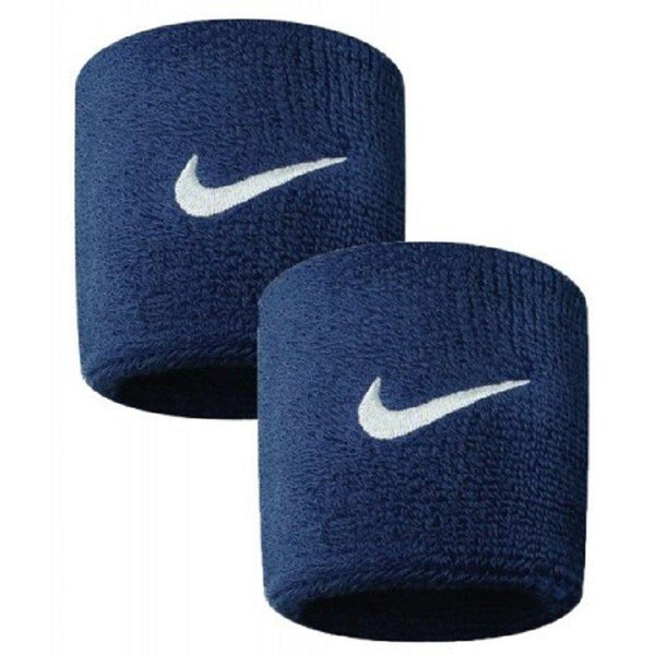 POLSINI NIKE SPUGNA DRY FIT SWOOSH TERGISUDORE POLSINO BLU - TOP LEVEL SPORT