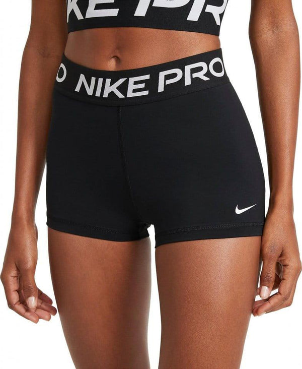 SHORTS NIKE PRO WOMAN PANTALONCINO CORTO PALESTRA DONNA NERO - TOP LEVEL SPORT
