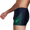 COSTUME SPEEDO MEDLEY LOGO AQUASHORT UOMO SLIP NUOTO PISCINA NERO ACQUARIUM - TOP LEVEL SPORT