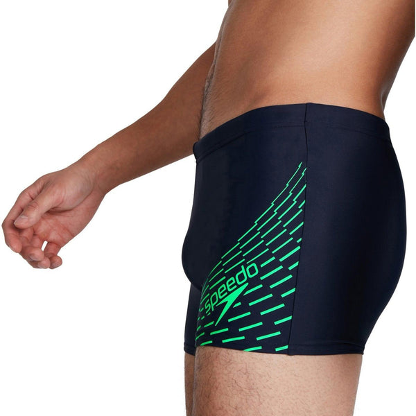 COSTUME SPEEDO MEDLEY LOGO AQUASHORT UOMO SLIP NUOTO PISCINA NERO ACQUARIUM - TOP LEVEL SPORT