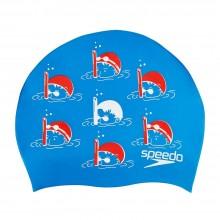 CUFFIA SILICONE SPEEDO SWIM CAP CUFFIE PISCINA SUB BLU - TOP LEVEL SPORT