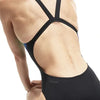 COSTUME DONNA PISCINA SPEEDO NUOTO INTERO NERO FULMINI - TOP LEVEL SPORT