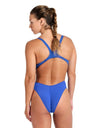 COSTUME NUOTO ARENA DONNA INTERO PISCINA SOLID WOMAN SWIMSUIT AZZURRO