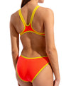 COSTUME ARENA DONNA ONE BIG LOGO COSTUME INTERO PISCINA ARANCIONE