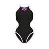 COSTUME ARENA DONNA ONE BIG LOGO COSTUME INTERO PISCINA NERO BIANCO