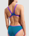 COSTUME ARENA DONNA ONE BIG LOGO COSTUME INTERO PISCINA BLUE COSMO