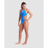 COSTUME ARENA DONNA ONE BIG LOGO COSTUME INTERO PISCINA AZZURRO