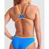 COSTUME ARENA DONNA ONE BIG LOGO COSTUME INTERO PISCINA AZZURRO