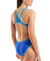COSTUME ARENA DONNA ONE BIG LOGO COSTUME INTERO PISCINA BLU