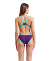 COSTUME ARENA DONNA ONE BIG LOGO COSTUME INTERO PISCINA VIOLA