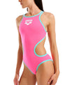 COSTUME ARENA DONNA ONE BIG LOGO COSTUME INTERO PISCINA ROSA