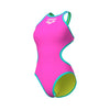 COSTUME ARENA DONNA ONE BIG LOGO COSTUME INTERO PISCINA ROSA