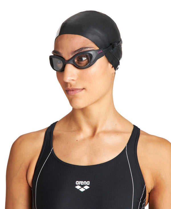 OCCHIALINI PISCINA ARENA DONNA THE ONE NUOTO OCCHIALI SWIM NERO LENTE TRASPARENTE