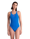 COSTUME ARENA DONNA INTERO PISCINA SOLID NUOTO BLU