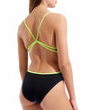 COSTUME NUOTO ARENA DONNA INTERO PISCINA LACE SOLID SPALLINA STRETTA LILLA