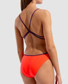 COSTUME NUOTO ARENA DONNA INTERO PISCINA LACE BACK SOLID SPALLINA STRETTA CORAL