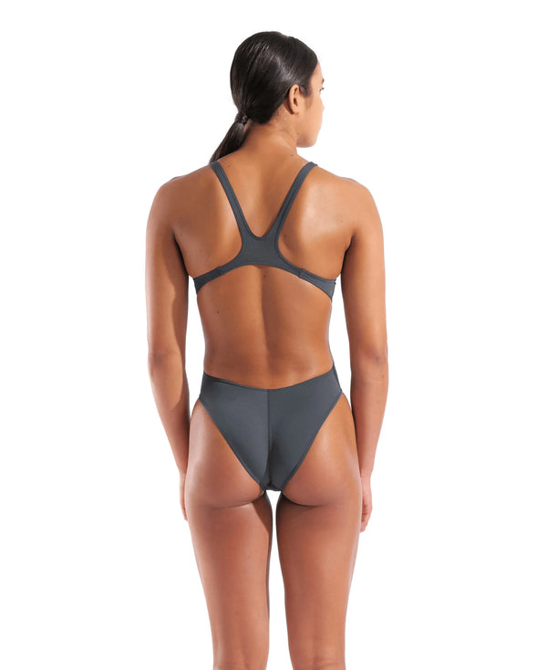 COSTUME NUOTO ARENA DONNA INTERO PISCINA SOLID GRIGIO