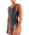 COSTUME NUOTO ARENA DONNA INTERO PISCINA SOLID GRIGIO
