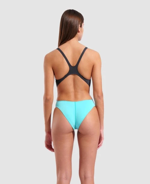 COSTUME NUOTO ARENA DONNA INTERO PISCINA SOLID ASPHALT WATER