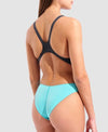 COSTUME NUOTO ARENA DONNA INTERO PISCINA SOLID ASPHALT WATER