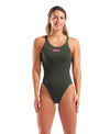 COSTUME NUOTO ARENA DONNA INTERO PISCINA TECH SOLID VERDONE