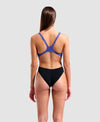 COSTUME ARENA DONNA INTERO PISCINA SOLID NUOTO FUTURE DUSK BLACK