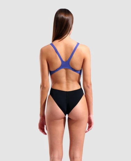 COSTUME ARENA DONNA INTERO PISCINA SOLID NUOTO FUTURE DUSK BLACK