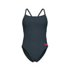 COSTUME ARENA DONNA INTERO PISCINA SOLID SPALLINA STRETTA GRIGIO
