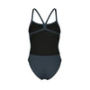 COSTUME ARENA DONNA INTERO PISCINA SOLID SPALLINA STRETTA GRIGIO