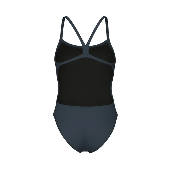 COSTUME ARENA DONNA INTERO PISCINA SOLID SPALLINA STRETTA GRIGIO