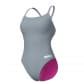 COSTUME ARENA DONNA INTERO PISCINA CHALLENGE SOLID SPALLINA STRETTA GREY