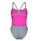 COSTUME ARENA DONNA INTERO PISCINA CHALLENGE SOLID SPALLINA STRETTA GREY