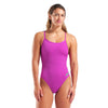 COSTUME ARENA DONNA INTERO PISCINA CHALLENGE SOLID SPALLINA STRETTA FUCHSIA