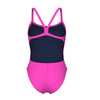 COSTUME ARENA DONNA INTERO PISCINA CHALLENGE SOLID SPALLINA STRETTA SHOCKINK PINK