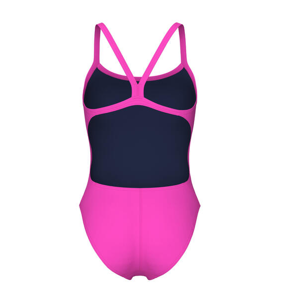 COSTUME ARENA DONNA INTERO PISCINA CHALLENGE SOLID SPALLINA STRETTA SHOCKINK PINK