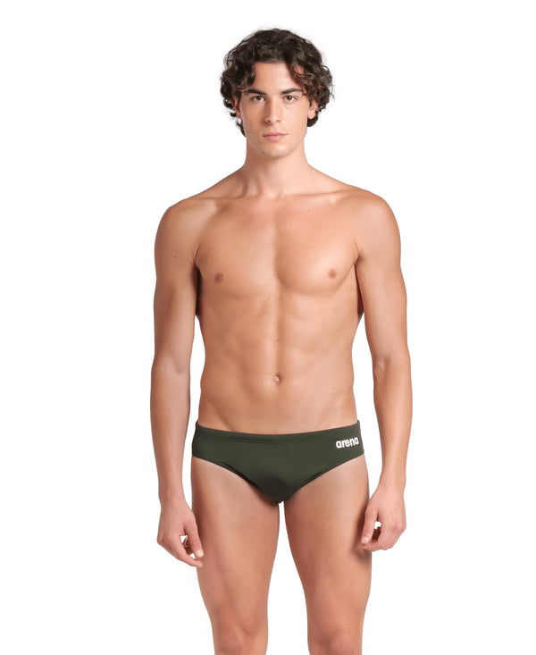 COSTUME ARENA UOMO SLIP NUOTO PISCINA VERDONE SOLID BRIEF
