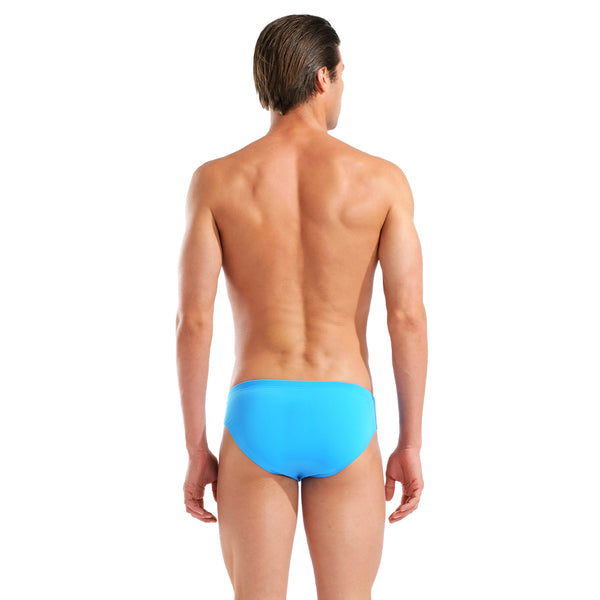 COSTUME ARENA UOMO SLIP NUOTO PISCINA AZZURRO ARANCIO SOLID BRIEF