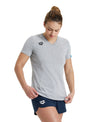 MAGLIA DONNA  ARENA ITALIA NUOTO T SHIRT TRAINING GRIGIA