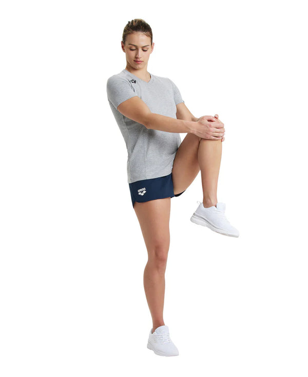 MAGLIA DONNA  ARENA ITALIA NUOTO T SHIRT TRAINING GRIGIA