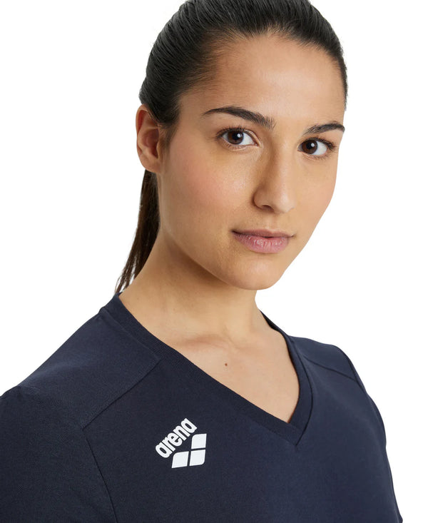 MAGLIA DONNA  ARENA ITALIA NUOTO T SHIRT TRAINING BLU