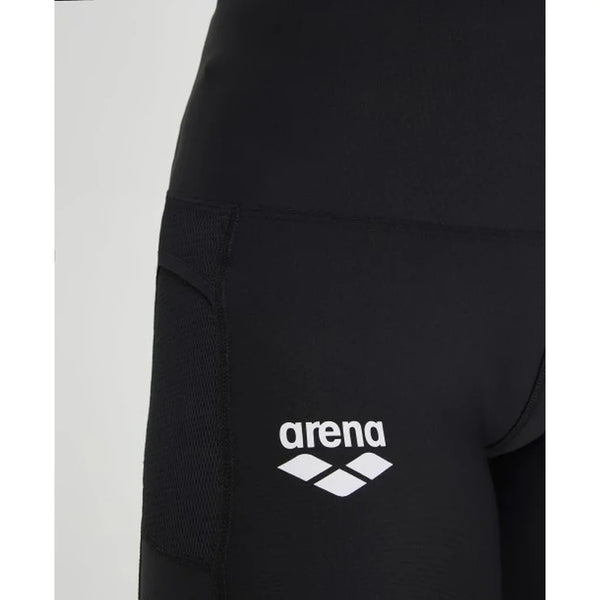 PANTALONI LEGGINGS ARENA PANTALONE TIGHT PANEL DONNA TRAINING PALESTRA NERO