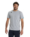 MAGLIA ARENA TEAM T-SHIRT PANEL NUOTO TRAINING GRIGIA