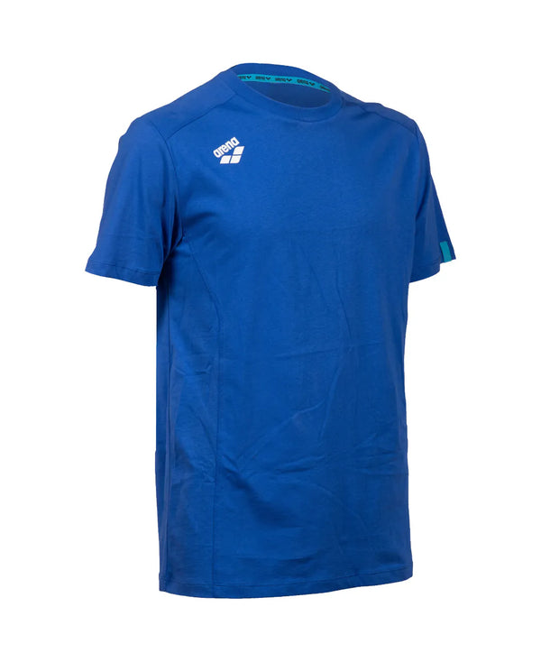 MAGLIA ARENA TEAM T-SHIRT PANEL NUOTO TRAINING BLU ROYAL
