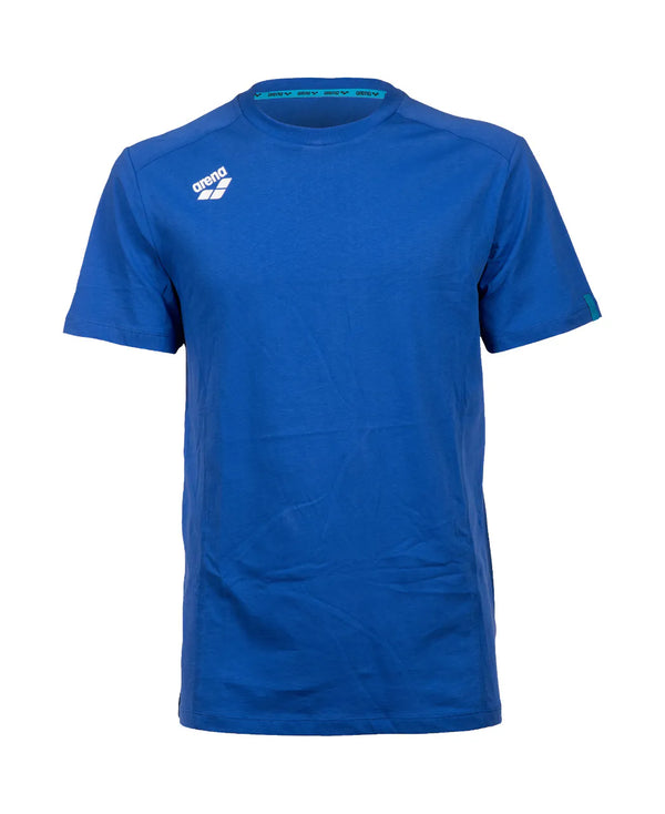 MAGLIA ARENA TEAM T-SHIRT PANEL NUOTO TRAINING BLU ROYAL
