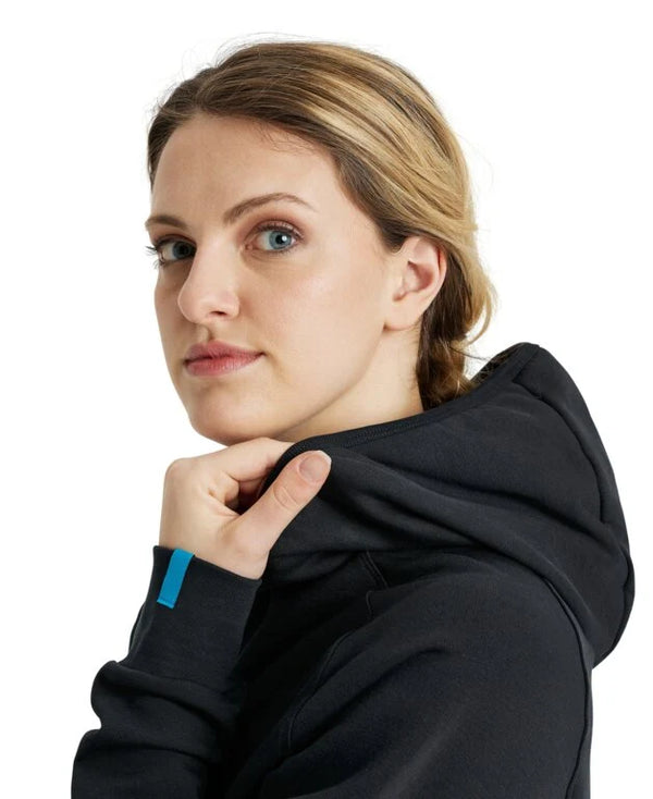 FELPA ARENA TUTA UNISEX TRAINING CAPPUCCIO BLACK NERO PANEL UNISEX