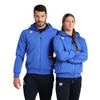 FELPA ARENA TUTA UNISEX TRAINING ZIP E CAPPUCCIO BLU PANEL UNISEX
